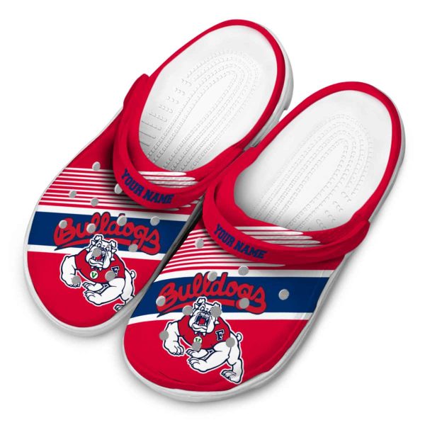 custom fresno state bulldogs vibrant dual tone clog latest model
