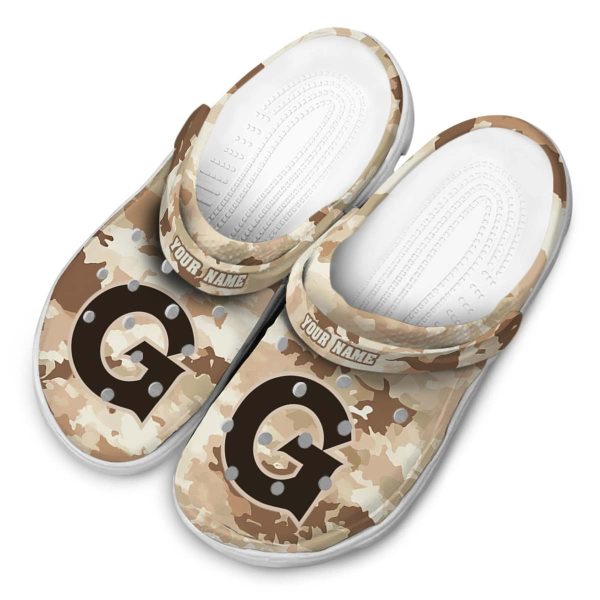 custom georgetown hoyas desert camo clog latest model