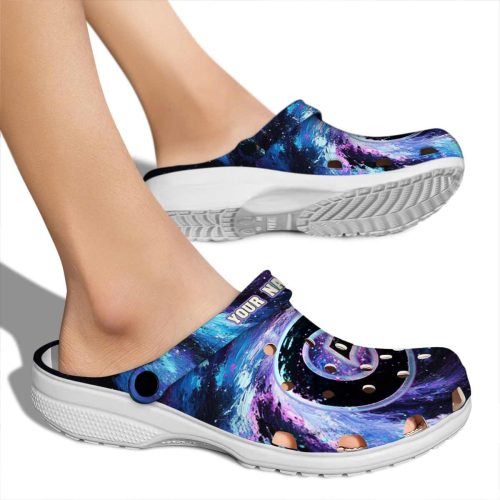 custom georgetown hoyas galaxy swirl clog fashion forward