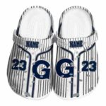 custom georgetown hoyas pinstripe pattern clog best selling