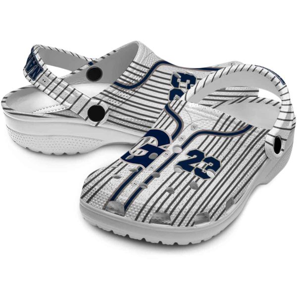custom georgetown hoyas pinstripe pattern clog high quality