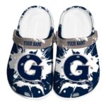 custom georgetown hoyas splatter pattern clog best selling