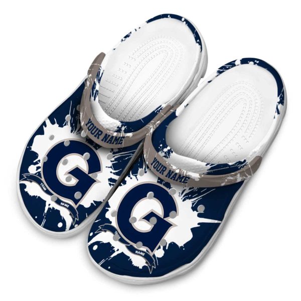 custom georgetown hoyas splatter pattern clog latest model