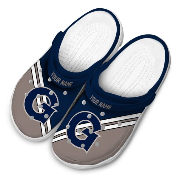 custom georgetown hoyas striped accents clog latest model
