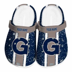 custom georgetown hoyas vertical stripes clog best selling