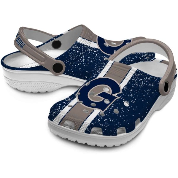 custom georgetown hoyas vertical stripes clog high quality