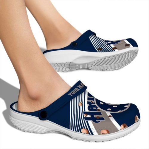 custom georgetown hoyas vibrant dual tone clog fashion forward
