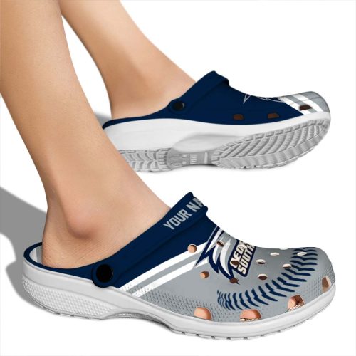 custom georgia southern eagles baseball motif clog fashion forward
