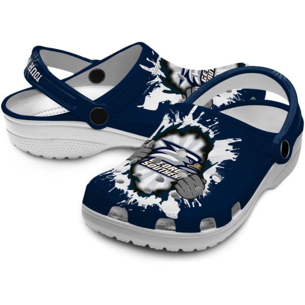 custom georgia southern eagles gripping hand clog high quality