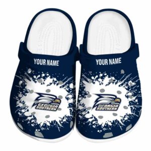 custom georgia southern eagles splatter background clog best selling