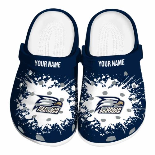custom georgia southern eagles splatter background clog best selling