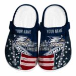 custom georgia southern eagles star spangled side pattern clog best selling
