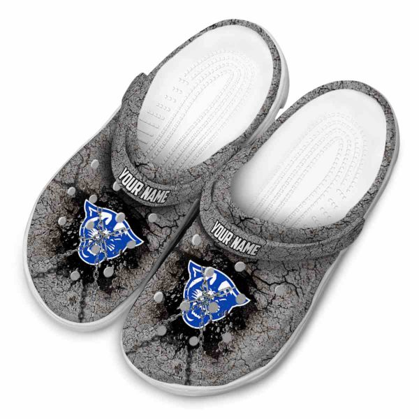 custom georgia state panthers cracked ground texture clog latest model