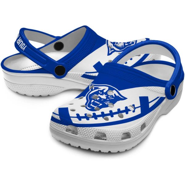 custom georgia state panthers football motif clog high quality