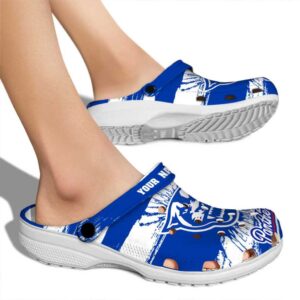 custom georgia state panthers paint splatter graphics clog fashion forward