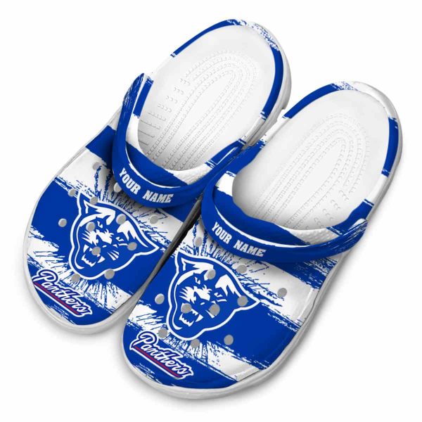 custom georgia state panthers paint splatter graphics clog latest model