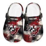 custom georgia state panthers plaid fusion clog best selling