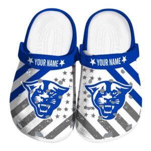 custom georgia state panthers star spangled graphic clog best selling