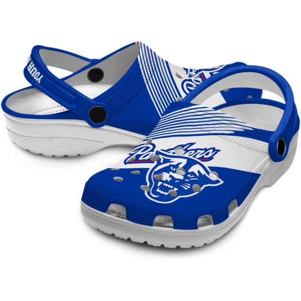 custom georgia state panthers vibrant dual tone clog high quality