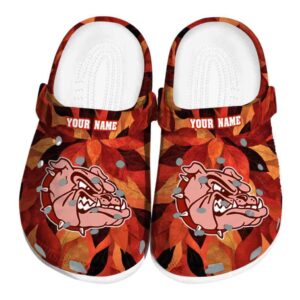 custom gonzaga bulldogs autumn leaves clog best selling