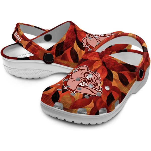custom gonzaga bulldogs autumn leaves clog high quality