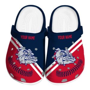 custom gonzaga bulldogs baseball motif clog best selling