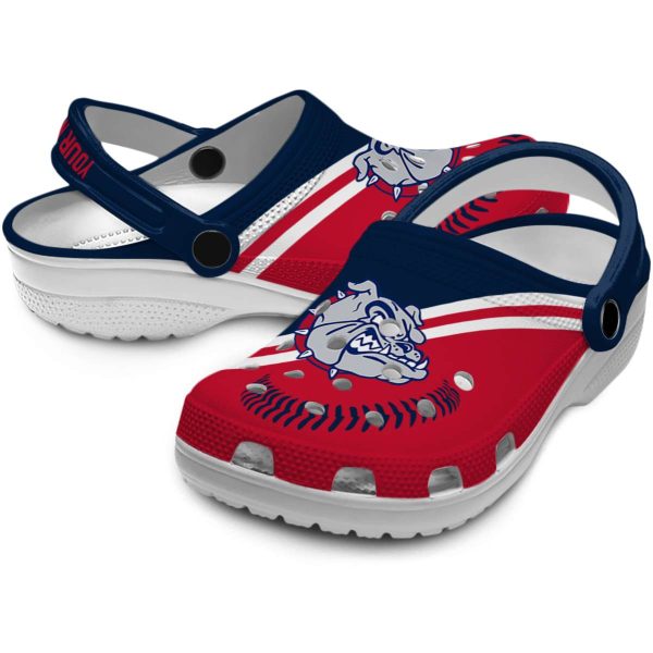 custom gonzaga bulldogs baseball motif clog high quality