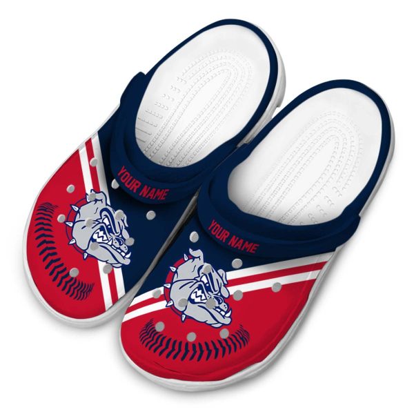 custom gonzaga bulldogs baseball motif clog latest model