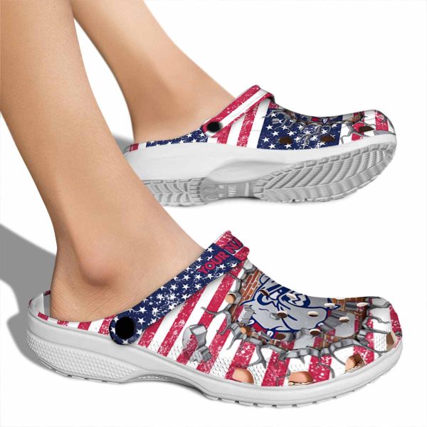custom gonzaga bulldogs freedom splinter clog fashion forward