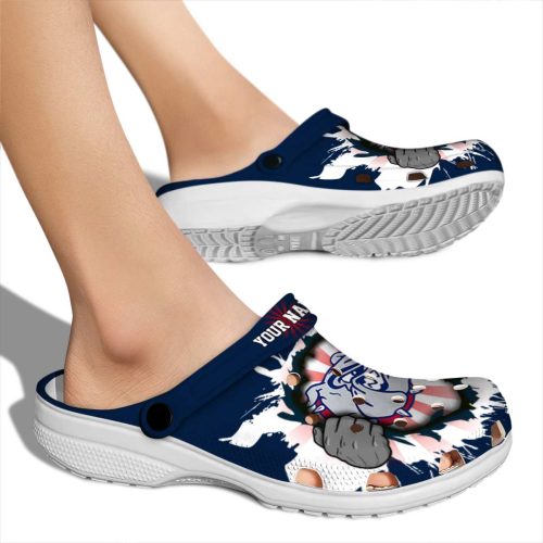 custom gonzaga bulldogs gripping hand clog fashion forward