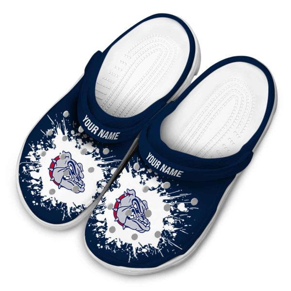 custom gonzaga bulldogs splatter background clog latest model
