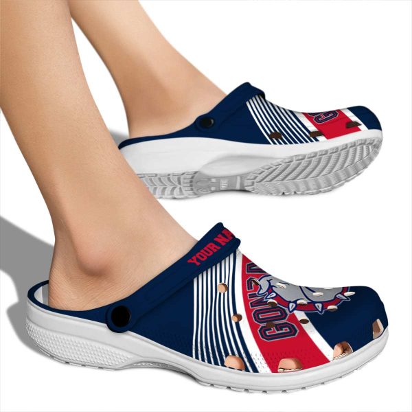 custom gonzaga bulldogs vibrant dual tone clog fashion forward