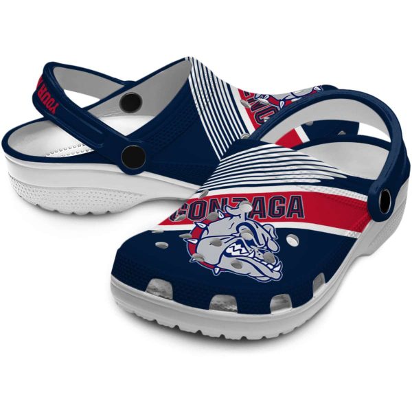 custom gonzaga bulldogs vibrant dual tone clog high quality