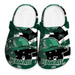 custom hawaii rainbow warriors baseball helmet clog best selling