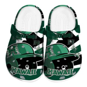 custom hawaii rainbow warriors baseball helmet clog best selling