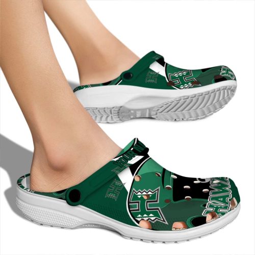 custom hawaii rainbow warriors baseball helmet clog fashion forward