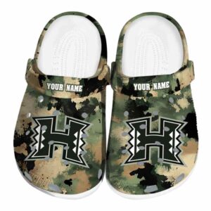 custom hawaii rainbow warriors camouflage craze clog best selling