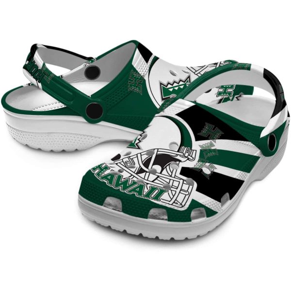 custom hawaii rainbow warriors football helmet clog high quality