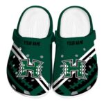 custom hawaii rainbow warriors football motif clog best selling