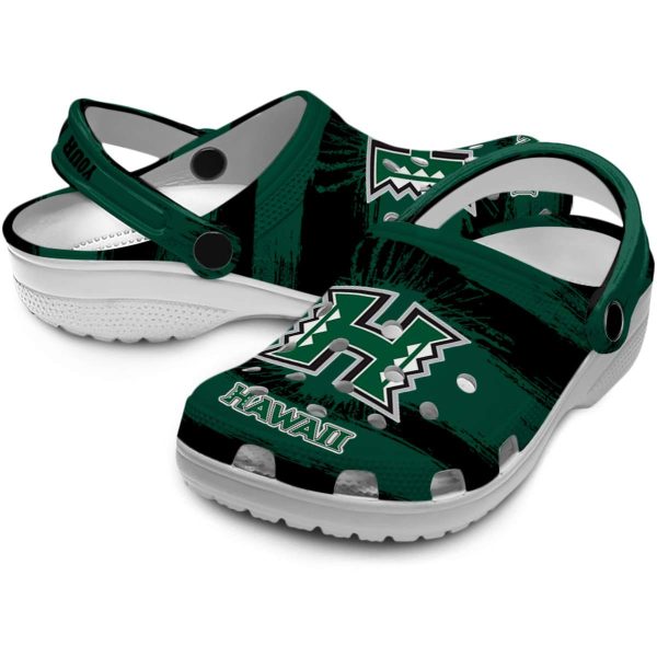 custom hawaii rainbow warriors paint splatter graphics clog high quality
