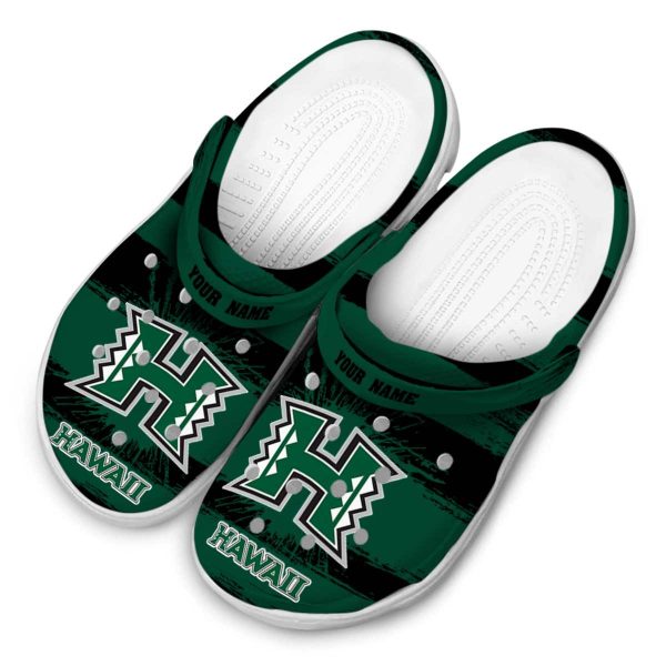 custom hawaii rainbow warriors paint splatter graphics clog latest model
