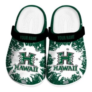 custom hawaii rainbow warriors splash art clog best selling