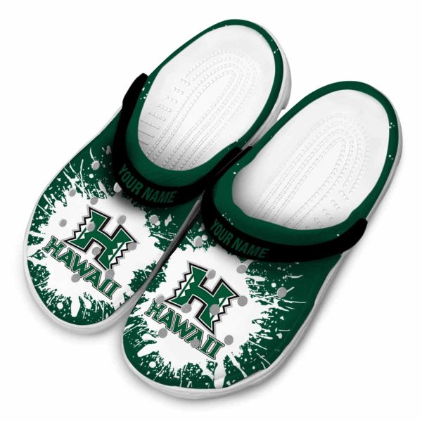 custom hawaii rainbow warriors splash art clog latest model