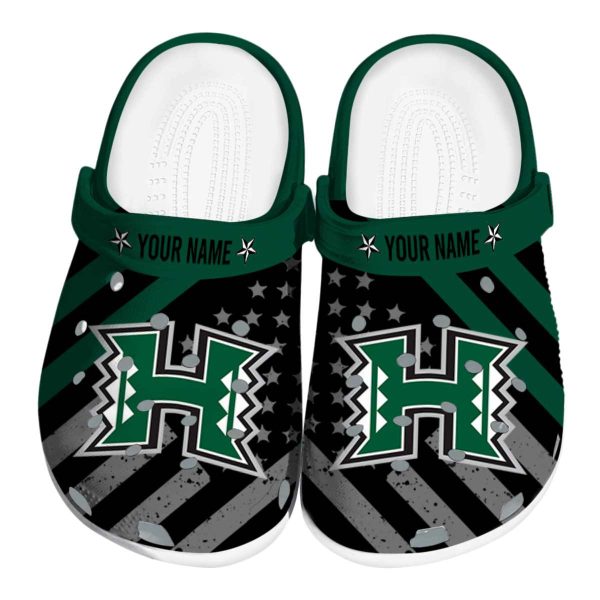 custom hawaii rainbow warriors star spangled graphic clog best selling