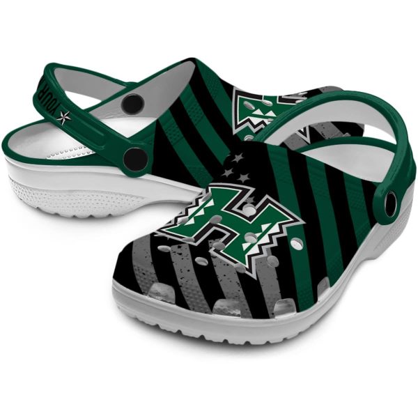 custom hawaii rainbow warriors star spangled graphic clog high quality