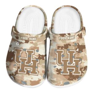 custom houston cougars desert camo clog best selling