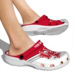custom houston cougars striped accents clog best selling
