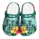 custom houston cougars tropical vibes clog best selling
