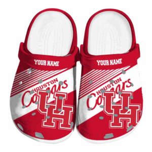 custom houston cougars vibrant dual tone clog best selling