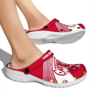 custom houston cougars vibrant dual tone clog fashion forward
